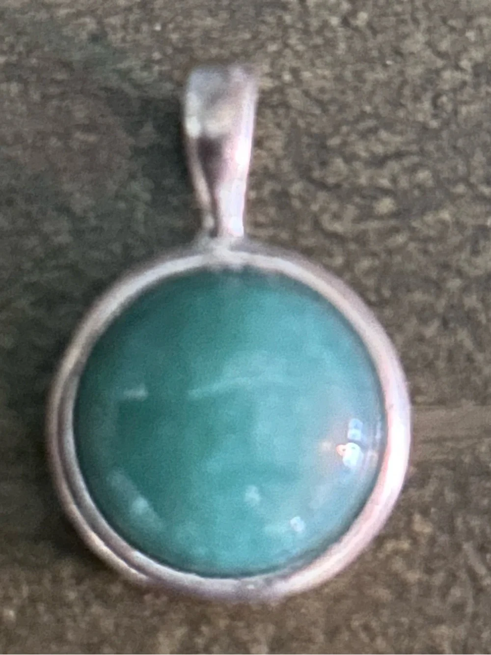 Air & Anchor Jade Colored Sterling Silver Necklace Pendant
